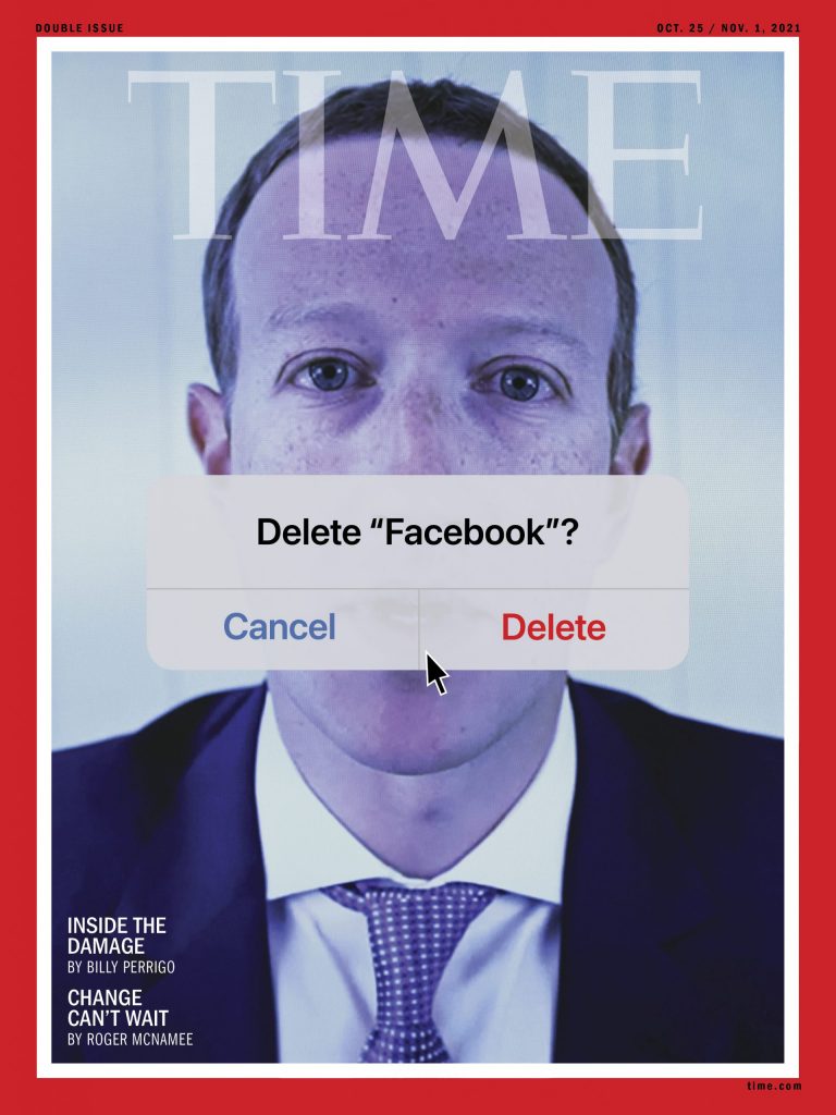 TIME Magazine: capa sobre deletar Facebook