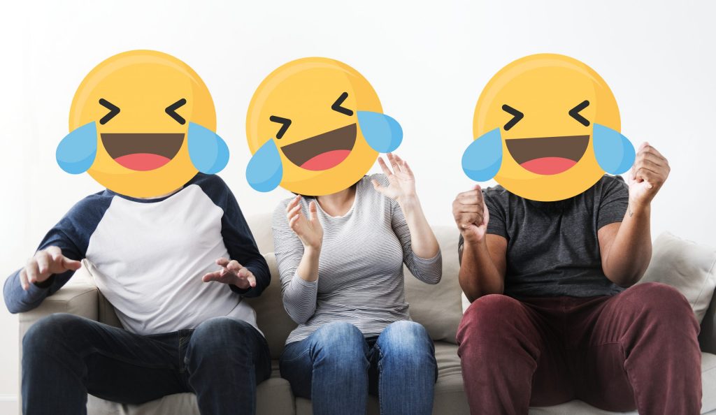 Emoji do chorinho ou chorrindo ? é o mais usado em 2021 (#TearsOfjoy). Imagem: Reprodução/FreePik