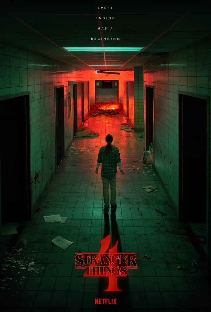 Stranger Things: imagem do pÃ´ster da quarta temporada de 2022. ReproduÃ§Ã£o/Netflix.