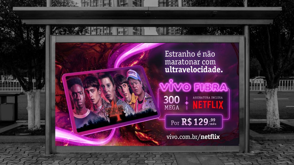 Vivo lança serviço de fibra com Netflix inclusa