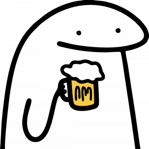 Flork segurando uma cerveja. Reprodução/ Perfil Oficial do Twitter Flork of Cows.