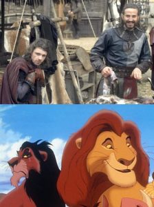 Meme HOTD: Criston Cole e lorde são comparados ao Mufasa e Scar (O Rei Leão).