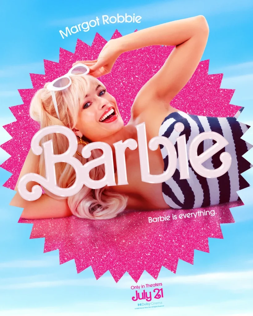 Cartaz do filme da Barbie. Imagem: Divulgação.