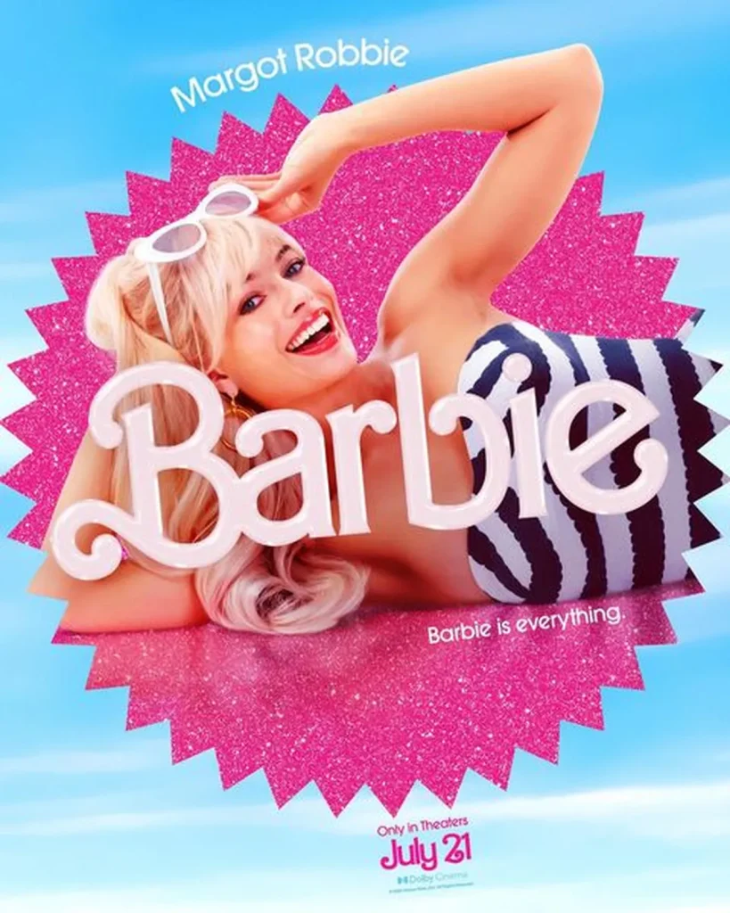 Pôster do filme da Barbie (2023). Imagem: divulgação.