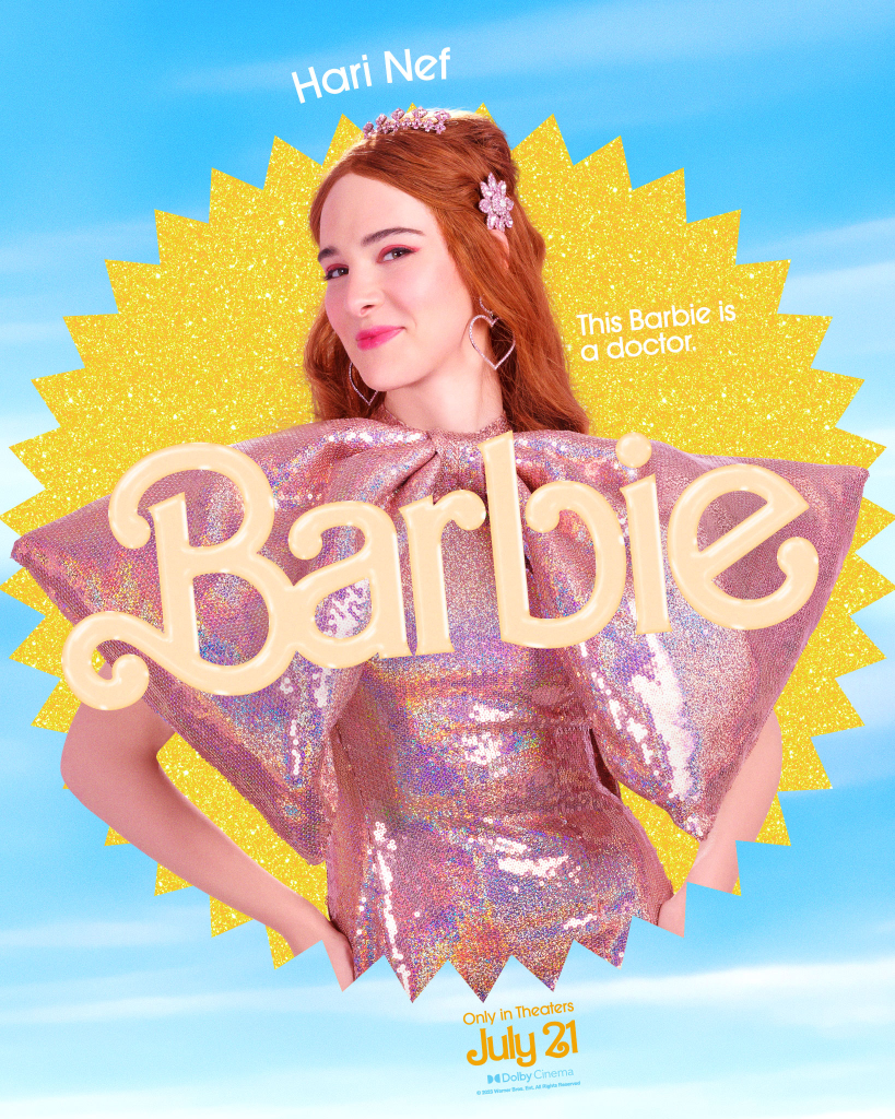 Pôster do filme da Barbie (2023). Hari Nef. Imagem: Divulgação.