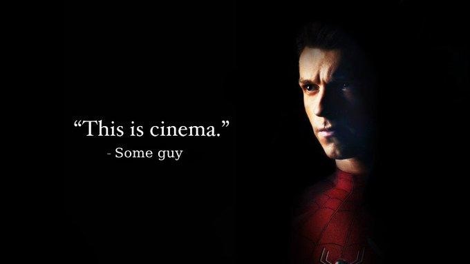 this is cinema. spider man.
