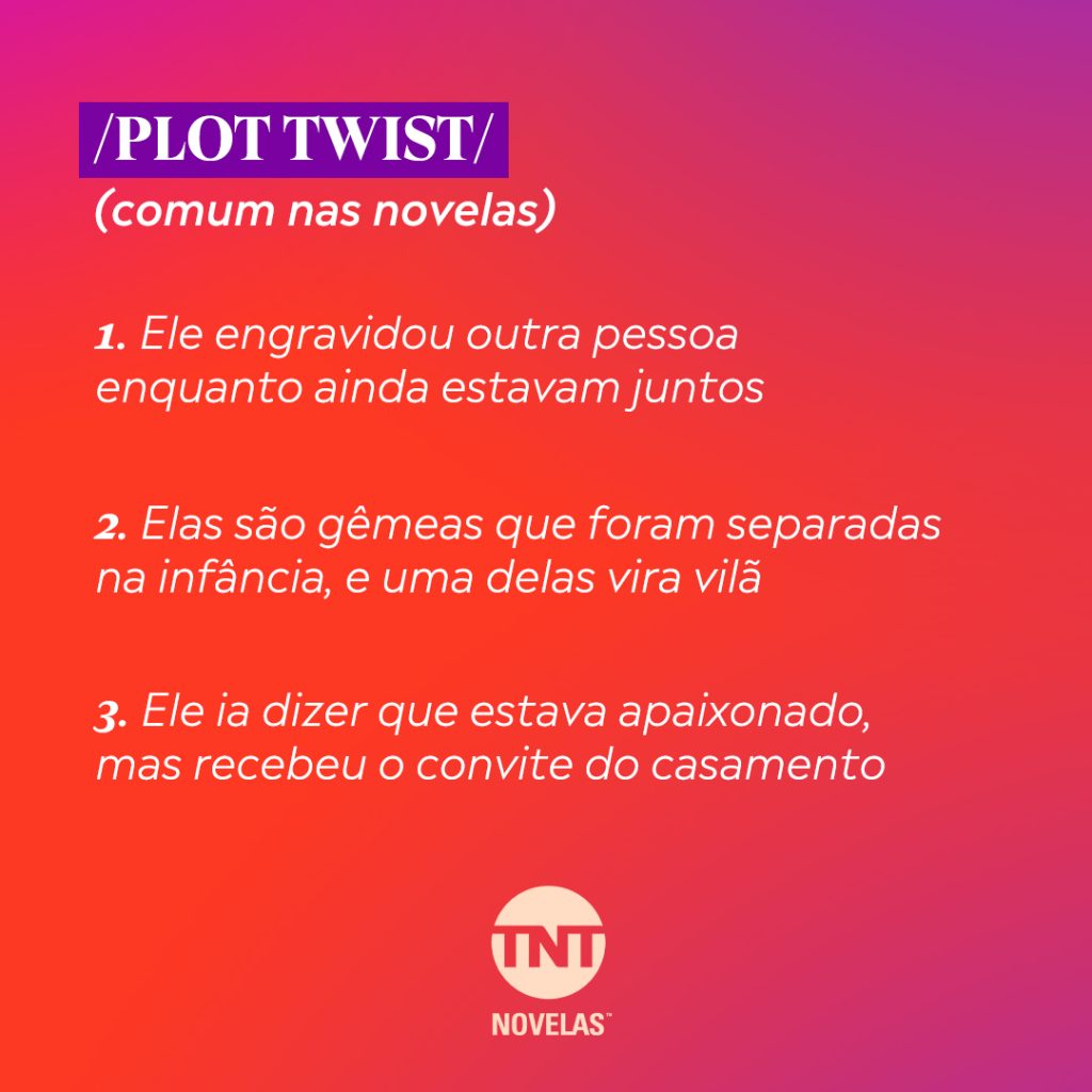 TNT Novelas. Divulgação gerando expectativa no Twitter Oficial TNT. Imagem: divulgação TNT Novelas e Warner Bros.