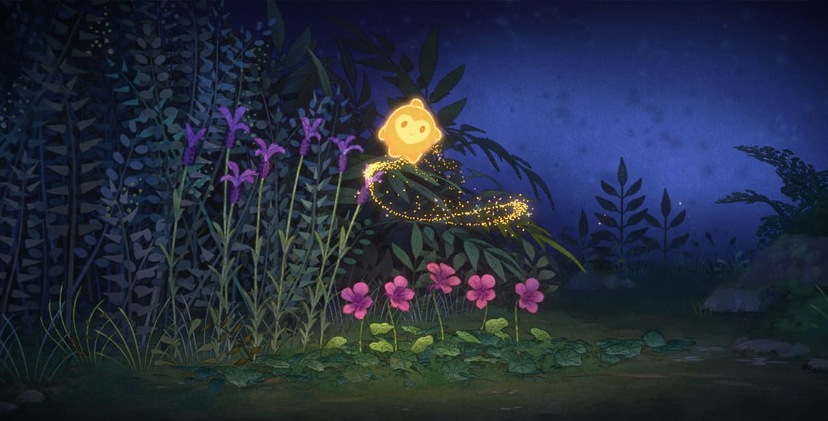 Disney para dormir: playlist no Spotify tem música para dormir com músicas Disney. Na imagem, a estrela amarela animada do filme WISH. Imagem: divulgação.