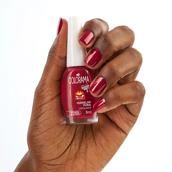 Esmalte Vermelho Fúria. Imagem: Divulgação Colorama.